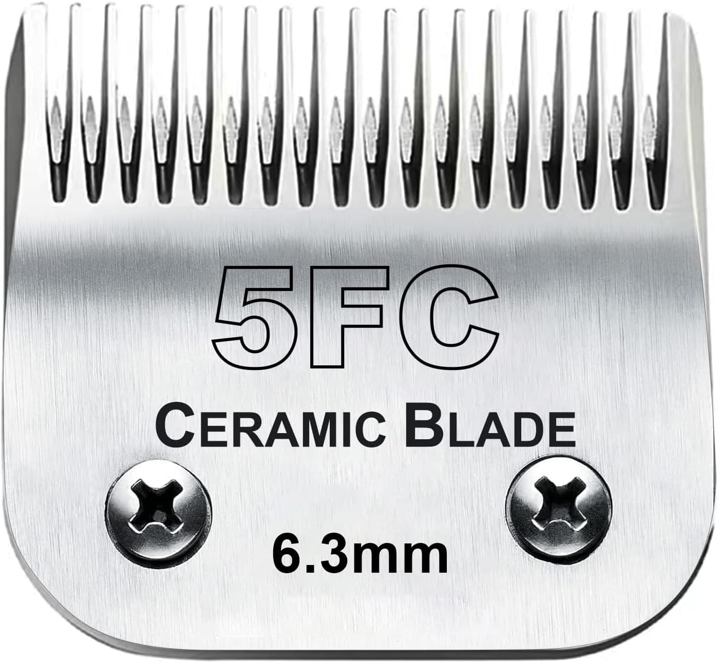 5FC Blade Dog Grooming Clipper Replacement Blades Compatible with Andis Dog Clippers,Detachable Ceramic Blade & Stainless Steel Blade,Size-5 FC 1/4-Inch Cut Length (64122)