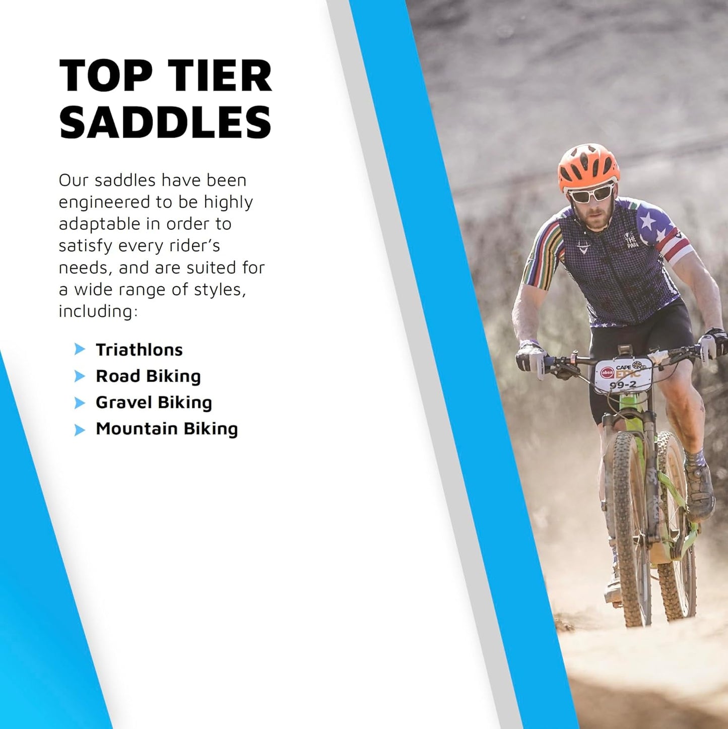 SRT 2.0 Adjustable Bicycle Saddle Noseless with Titanium Rails Custom Fit Comfort,Black w/Grey Accents