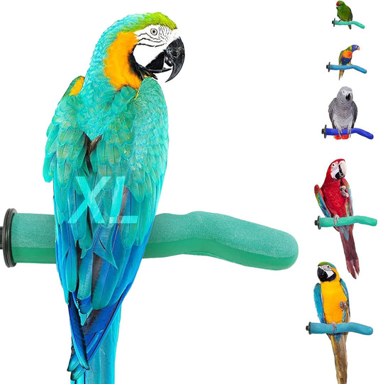 Safety Pumice Perch - Trims Nails and Beak - Promotes Healthy Feet - Safe Non-Toxic Bird Supplies for Bird Cages - X-Large 14"