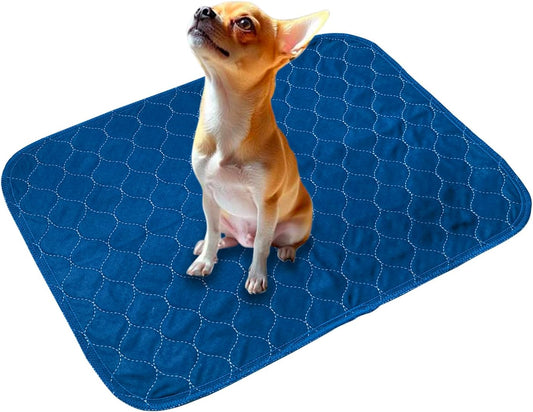 2Pack Washable Pee Pads for Dogs 18”x24”, Quick Dry Puppy Pads, Waterproof, Non Slip, Premium Reusable Dog Training Pads