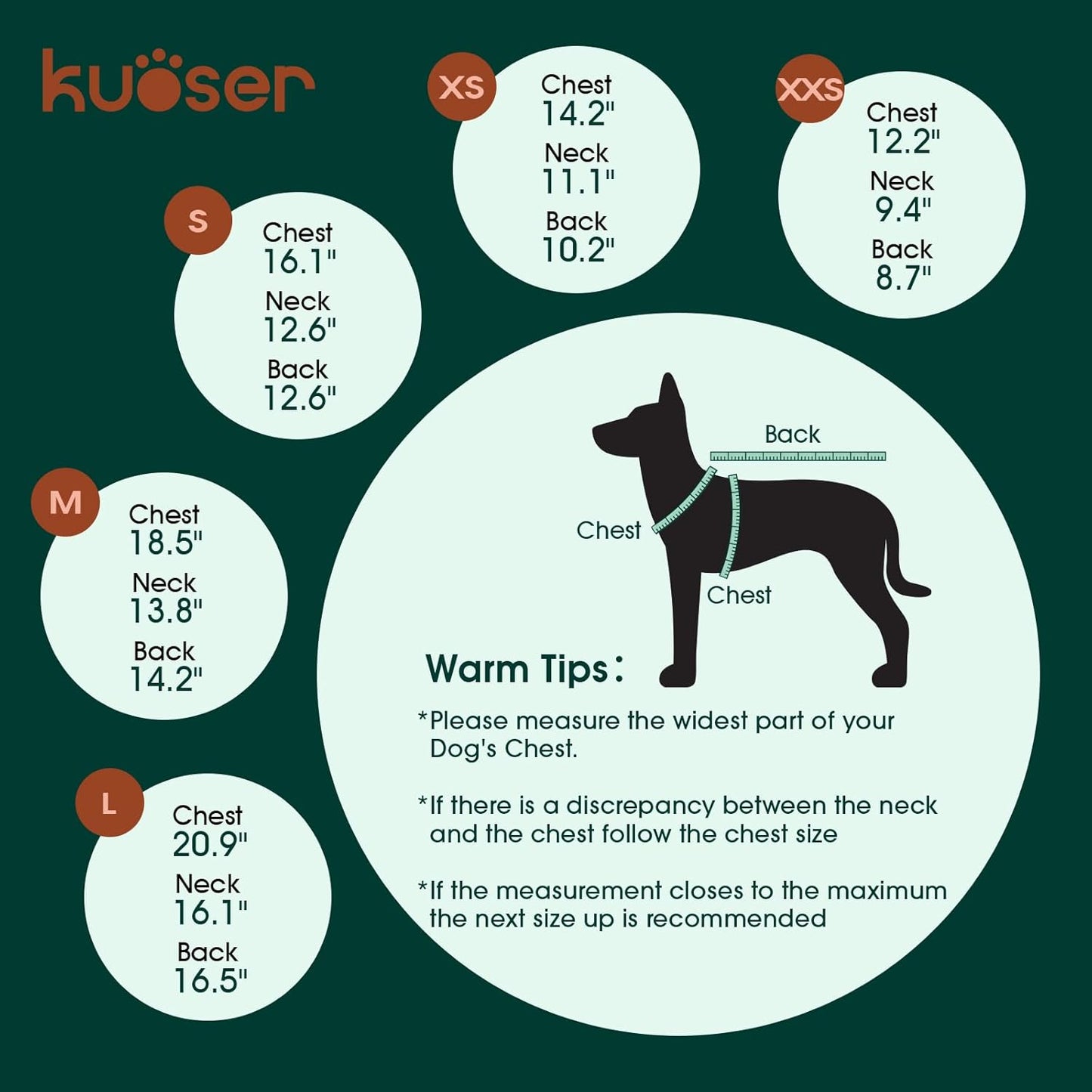 Kuoser Dog Fleece Vest,Warm Plaid Dog Sweater with Leash Hole,Soft Turtleneck Winter Pet Jacket Dogs Coat Pullover Clothes for Small Medium Dogs Cats,Spring Fall Cold Weather Christmas Outfit,Red M