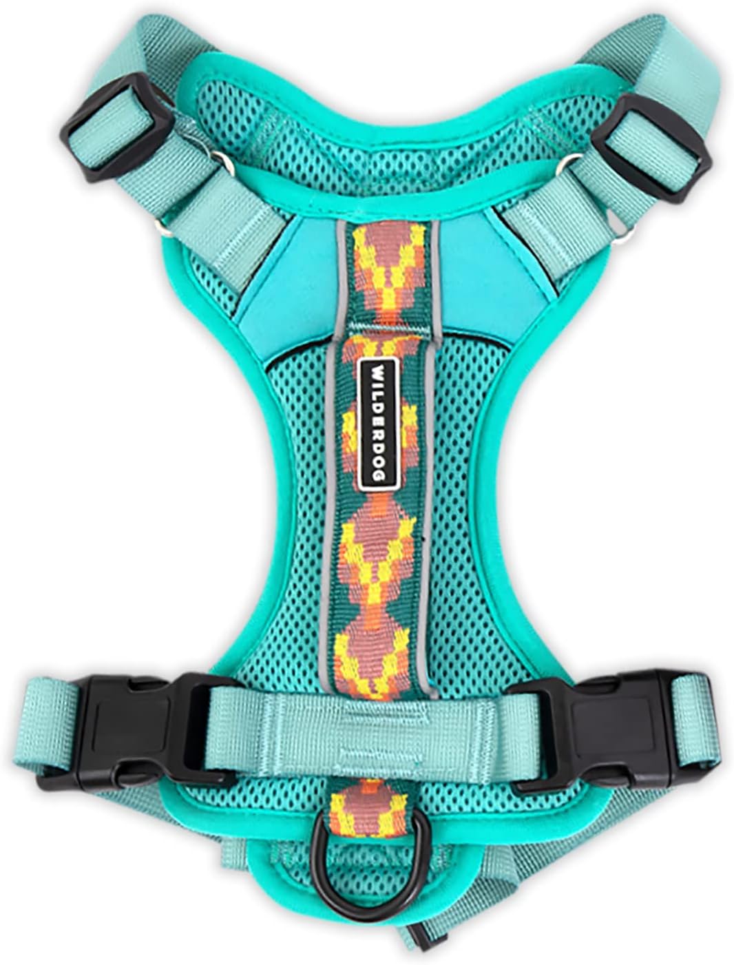Wilderdog Lightweight Dog Harness with Reflective Straps - Small - Seafoam
