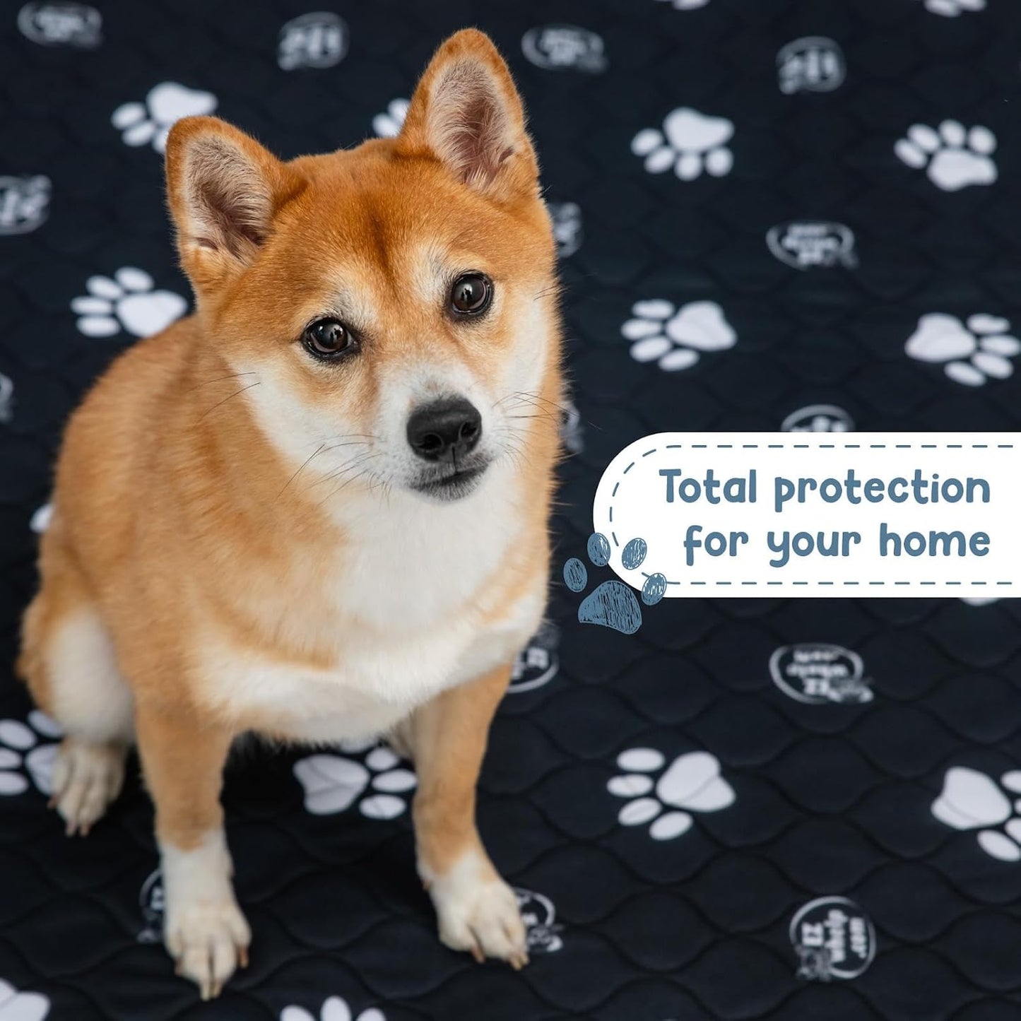 EZwhelp Reusable Dog Pee Pads, Washable Waterproof Mats for Dog Potty Training or Whelping Pads, 39x39 Inch, 2 Pack