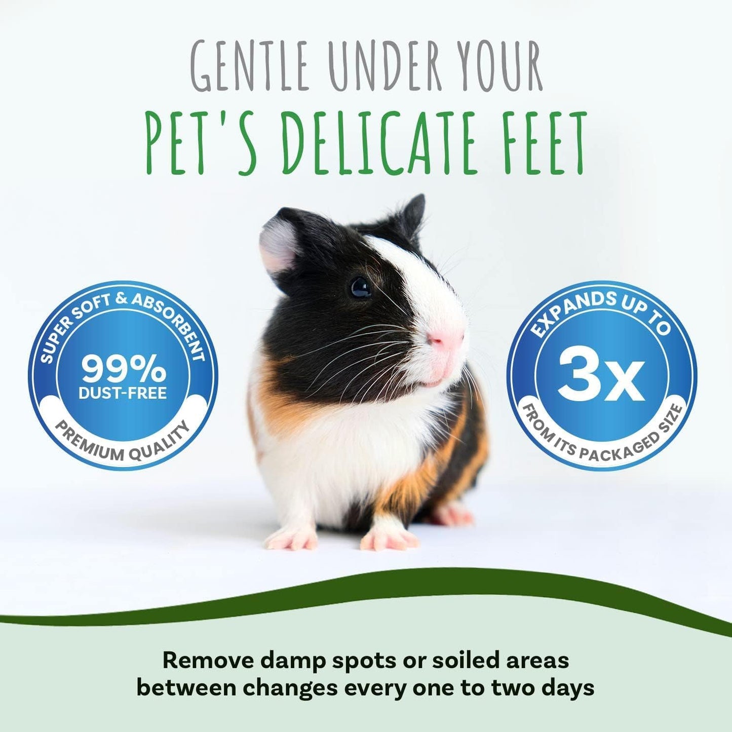 Small Pet Select Premium Small Animal Bedding, Natural Soft Paper Bedding for Small Indoor and Outdoor Pets, Made in USA, 56 L Pack,Beige