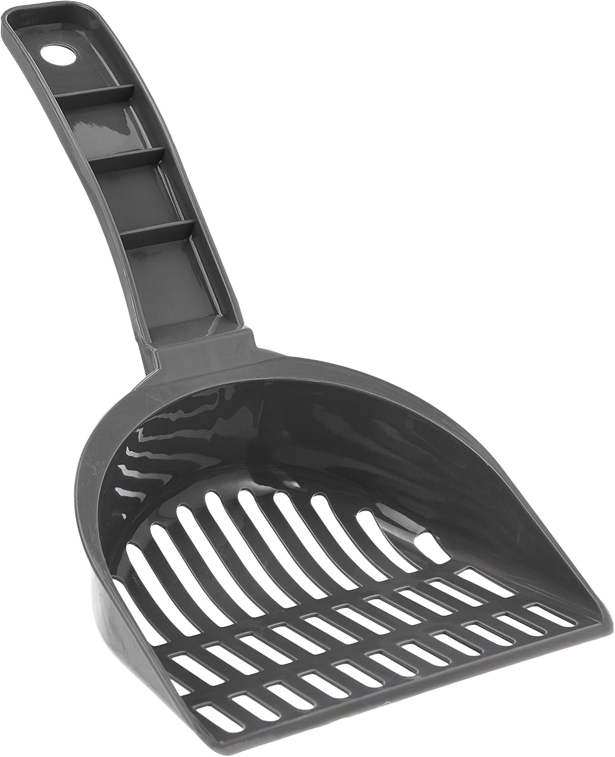 Amazon Basics Durable Litter Scoop for Cat Litter Box, with Holder, Efficient Scooper