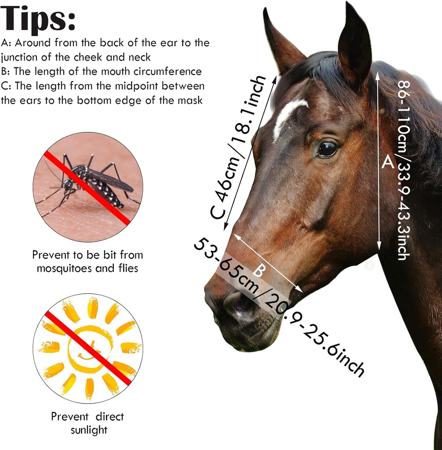 Chunful 6 Pcs Horse Fly Masks with Ears Smooth and Comfortable Cashel Mesh Fly Mask Elasticity Breathability UV Protection Horse Face Covering for Riding Supplies(Flamingo,Large)