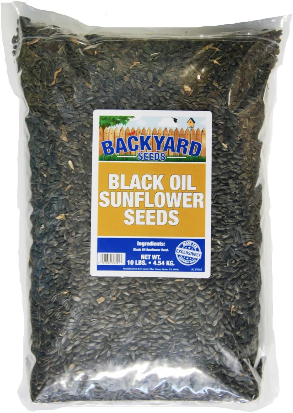 CountryMax Backyard Seeds Black Oil Sunflower (10 Pounds)
