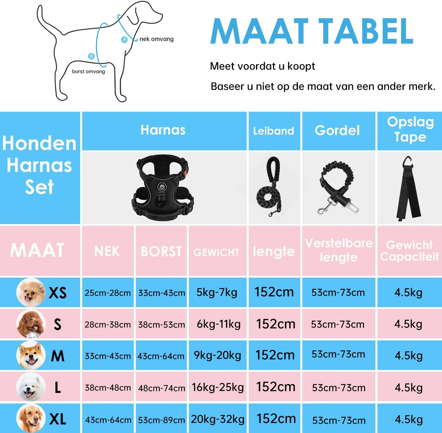 NESTROAD No Pull Dog Harness,Adjustable Oxford Dog Vest Harness with Leash,Reflective No-Choke Pet Harness with Easy Control Soft Handle for Large Dogs(X-Large,Black)