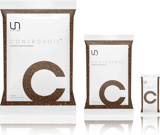 Ultum Nature Systems Controsoil - Freshwater Aqua Soil Substrate for Fish, Shrimp, Live Plant Propagation and Aquascaping - 6.8pH Low Ammonia, Volcanic Ash - Brown, Normal (10 Liter | 20LB)