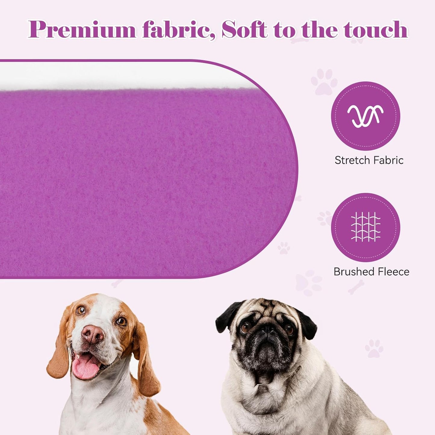 Dog Hoodie Dog Sweaters for Large Dogs Pet Sweater Solid Soft Brushed Fleece Pet Clothes Hoodie Sweatshirt with Pocket(Purple-XXL)