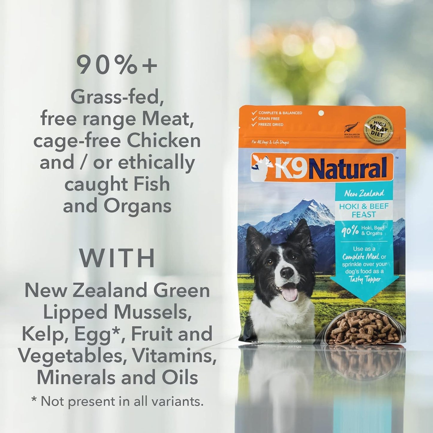 K9 Natural - Grain Free Freeze Dried Dog Food - Chicken, 4lb