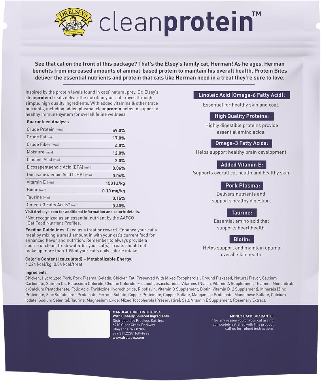 Dr. Elsey's cleanprotein Protein Bites Chicken 6 oz.