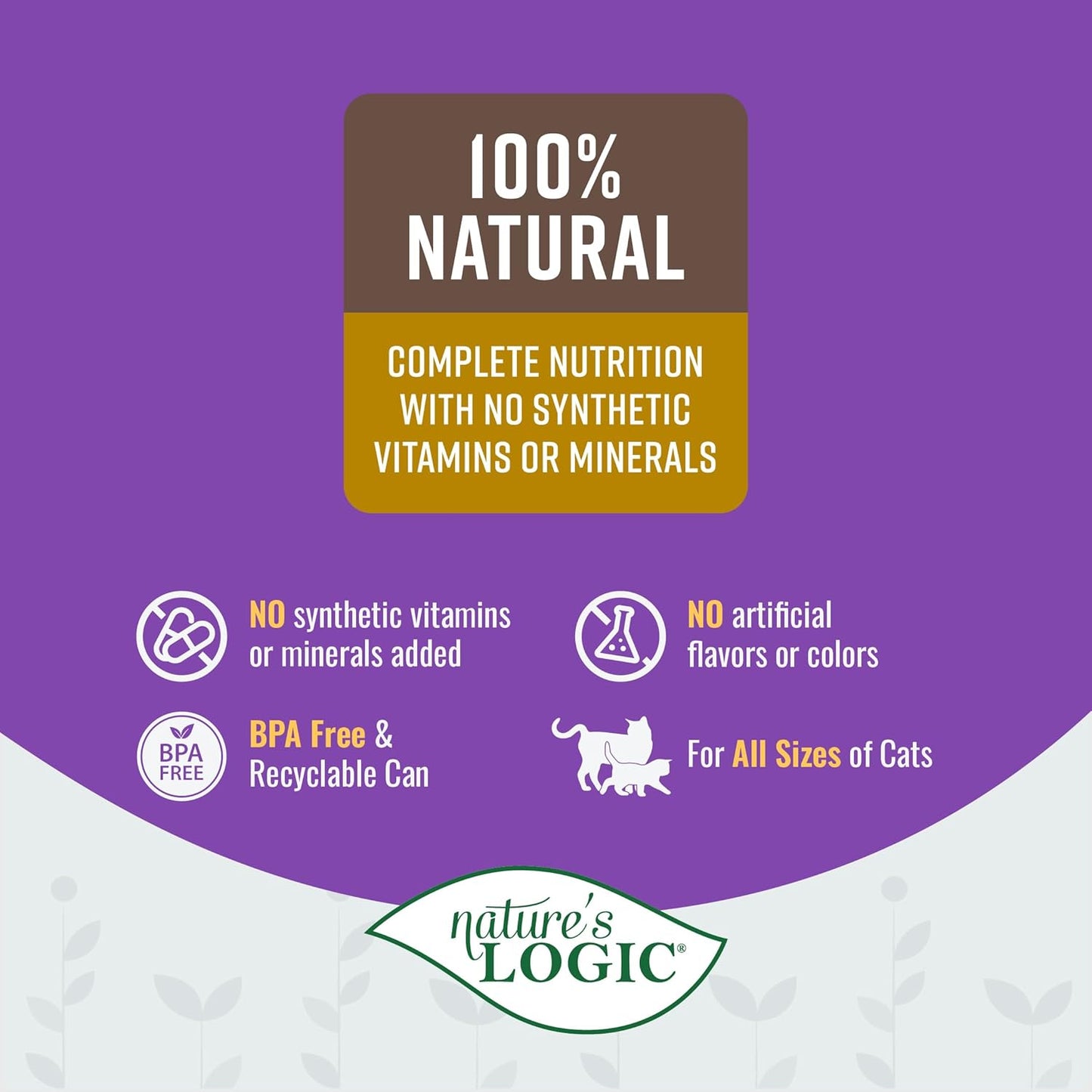 Natures Logic NL00106 Rabbit Feast Canned Feline Food, One Size