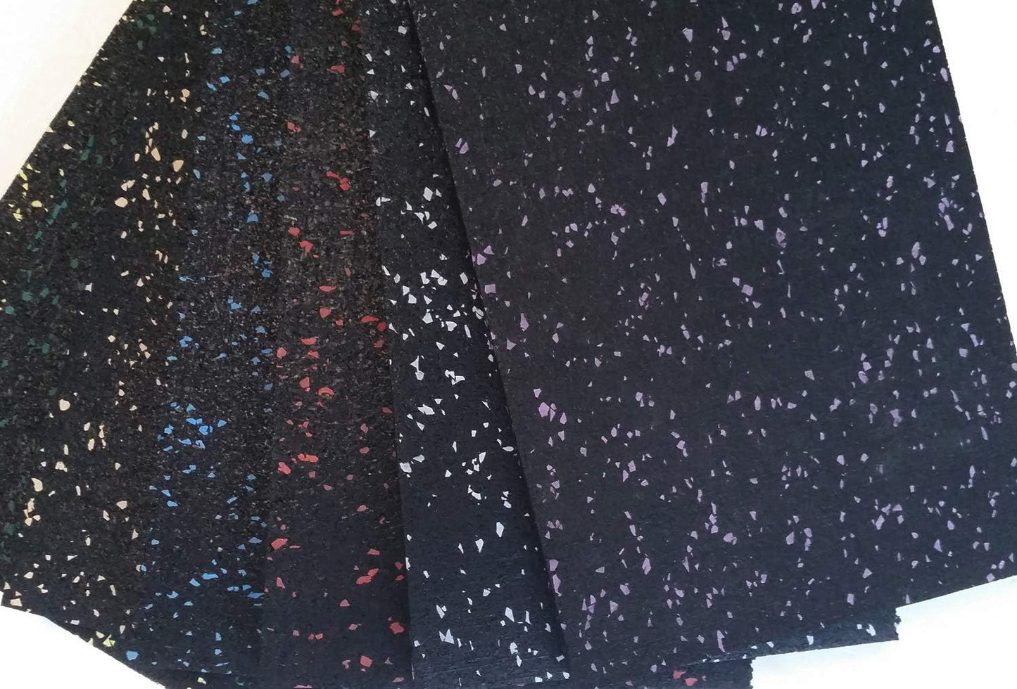 American Floor Mats 1/4in (7mm) Thick 10% Green 4' x 8' Heavy Duty Rubber Rolls, Protective Exercise Mats, Home Gym Rubber Flooring