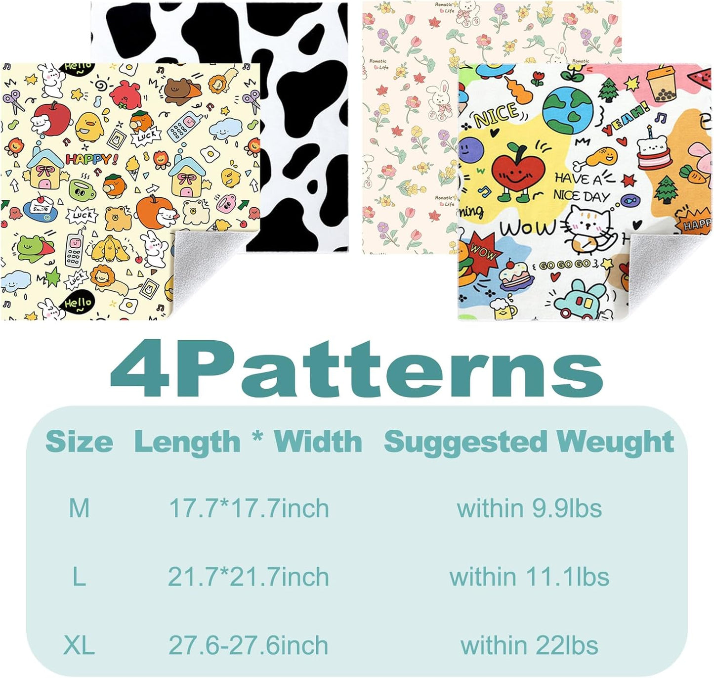 Cat Grooming Wrap, 2pcs [M+L] Cat Restraint Wrap for Nail Clipping, Ear Cleaning, and Teeth Brushing, Self-Adherent, Anti-Bite, Anti-Scratch, Anti Scratch, Pink+Yellow