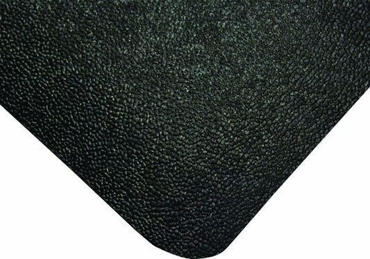 Wearwell - 447.916x3x5BK Natural Rubber 447 UltraSoft WeldSafe Anti-Fatigue Beveled Mat, for Dry Areas, 3' Width x 5' Length x 9/16" Thickness, Black