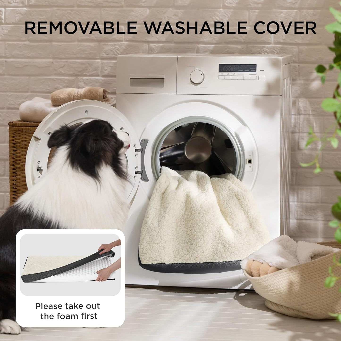 Bedsure Dog Bed for Small Dogs - XS Orthopedic Flat Puppy Beds with Removable Washable Cover, Egg Crate Foam Pet Mat, Suitable for Pet or Cats Up to 15 lbs