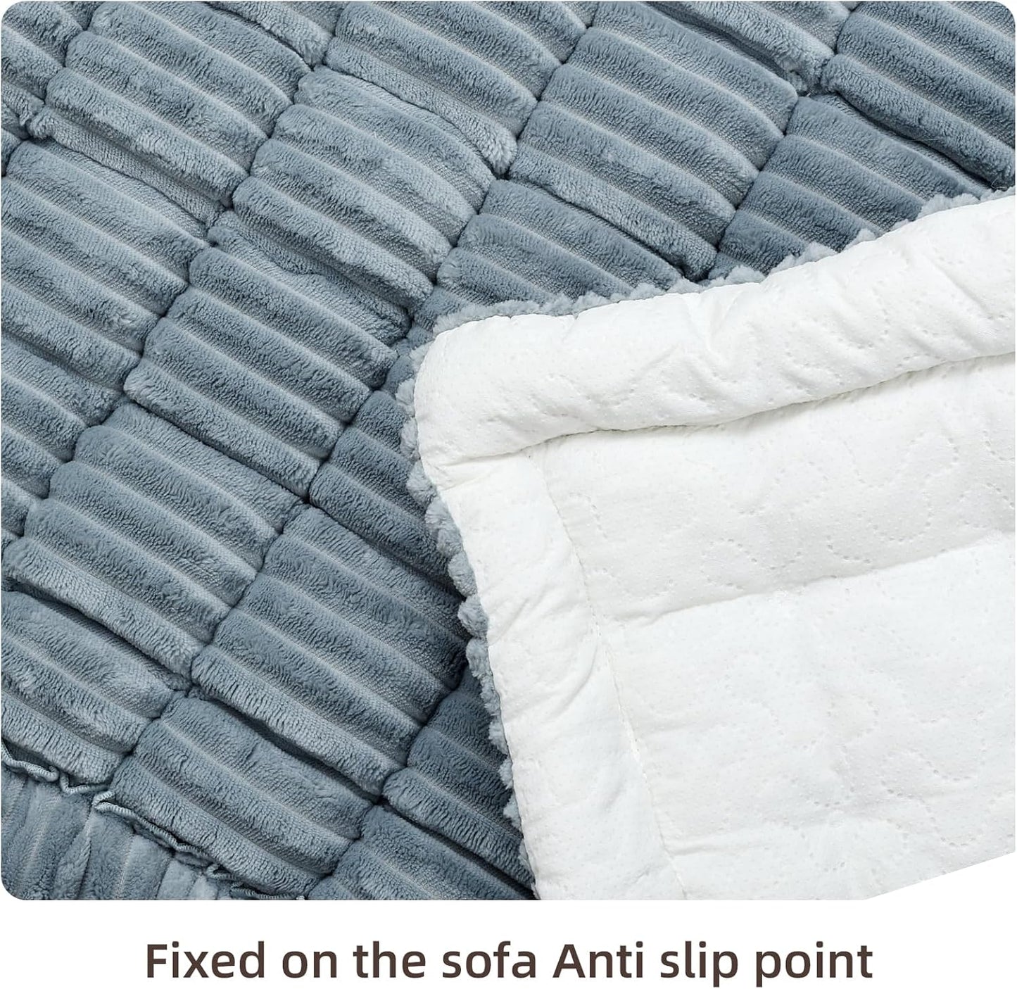 Dog Bed Mat for Car Back Seat Extenders, Washable Non-Slip Travel Cover for Back Seat - 24.8"x54", Grey