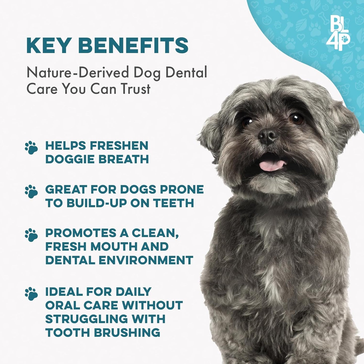 Dog Dental Care & Bad Breath Remedy, Natural Dog Oral Care for Healthy Teeth, Mouth & Gums, Daily Canine Breath Freshener, Plaque, Tartar Control Helps Reduce Gingivitis, Easy to Use 800 Tiny Pills