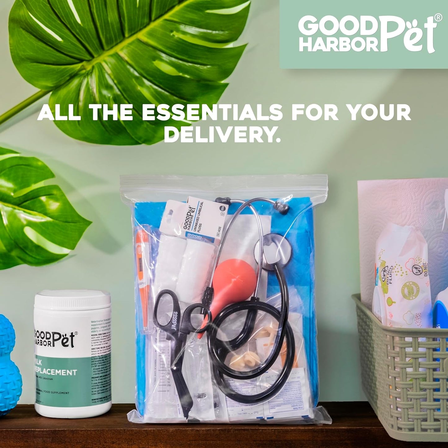 GoodHarborPet|Birthing Essentials Kit for Newborn Puppy, Kitten & Pets