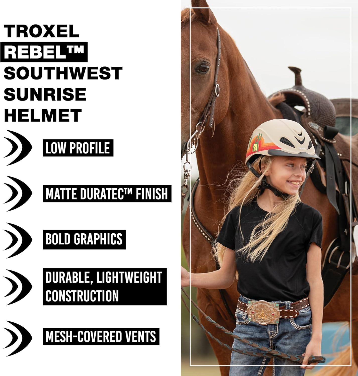 Troxel Rebel Turquoise Rose Helmet