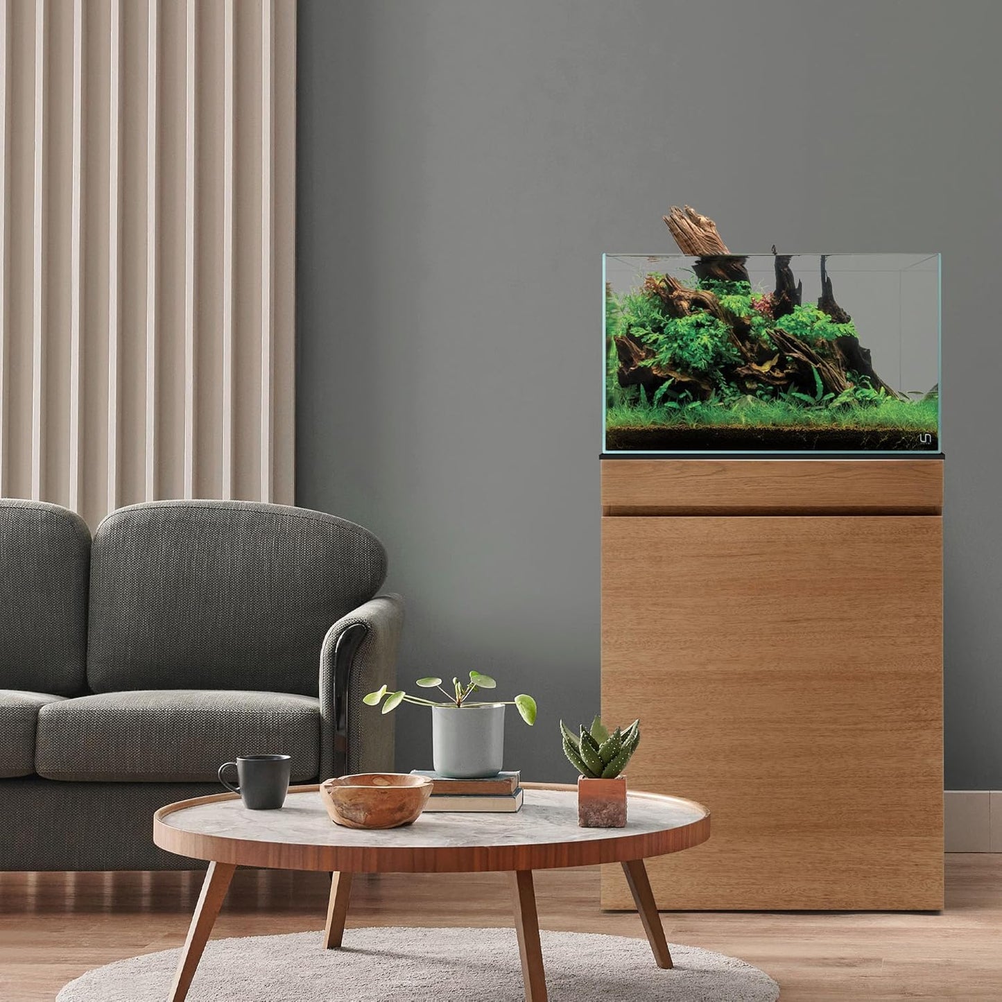 Ultum Nature Systems Controsoil - Freshwater Aqua Soil Substrate for Fish, Shrimp, Live Plant Propagation and Aquascaping - 6.8pH Low Ammonia, Volcanic Ash - Brown, Normal (1 Liter | 2LB)