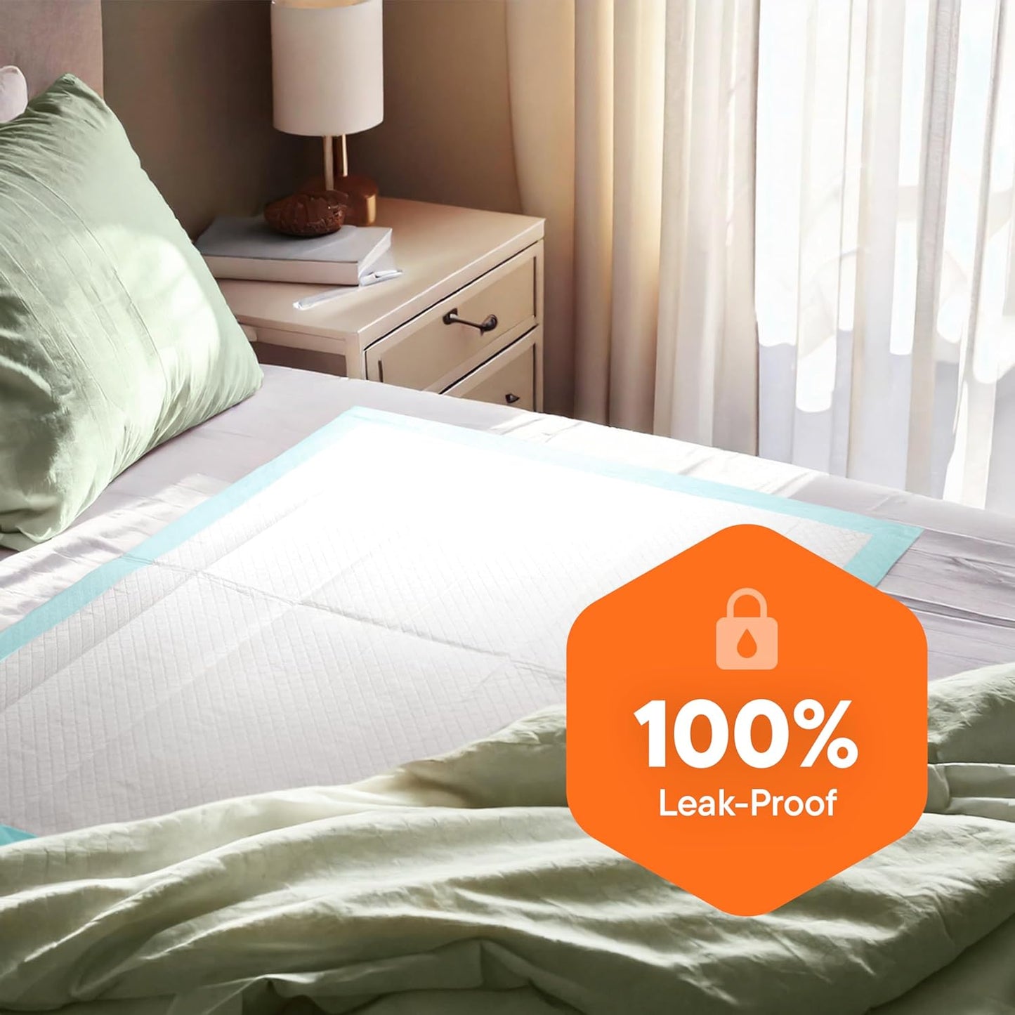 Chucks Pads Disposable 36 x 36 Underpads [50-Pack] Incontinence Chux Pads Absorbent Fluff Protective Bed Pads - Extra Large Pee Pads for Kids, Adults & Elderly | Leak Proof Puppy Pads, 36x36