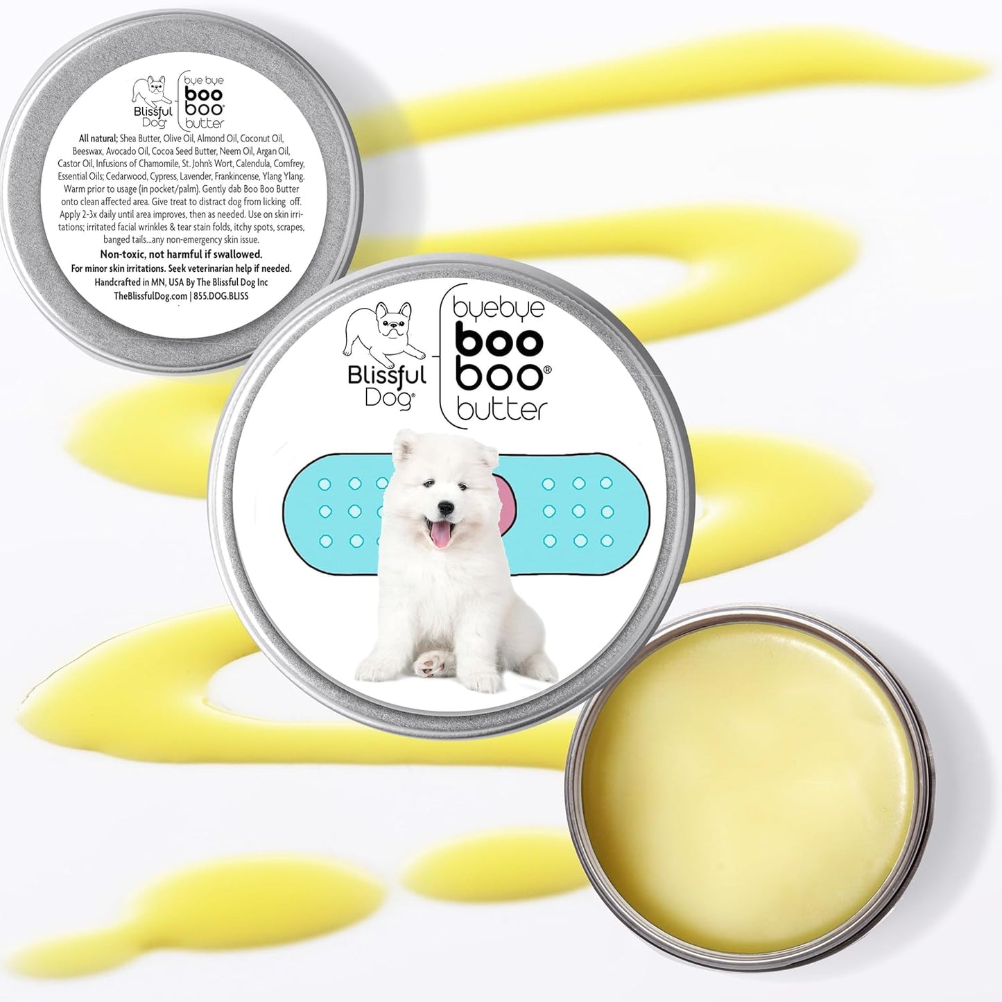 The Blissful Dog Samoyed Boo Boo Butter, 16 oz.