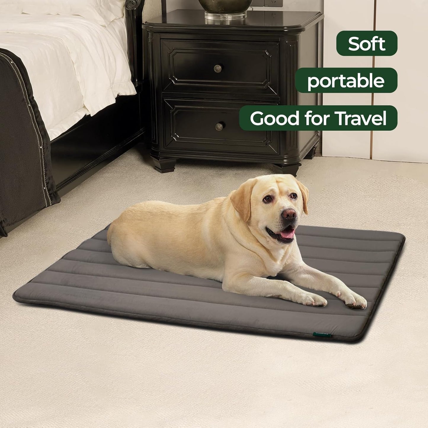 BALANCE Dog Crate Pad, Dog Foam Crate Mat Kennel Pad, Washable Water-Resistant Pet Bed Flat Dogs Cage Mat for XX-Large Dogs