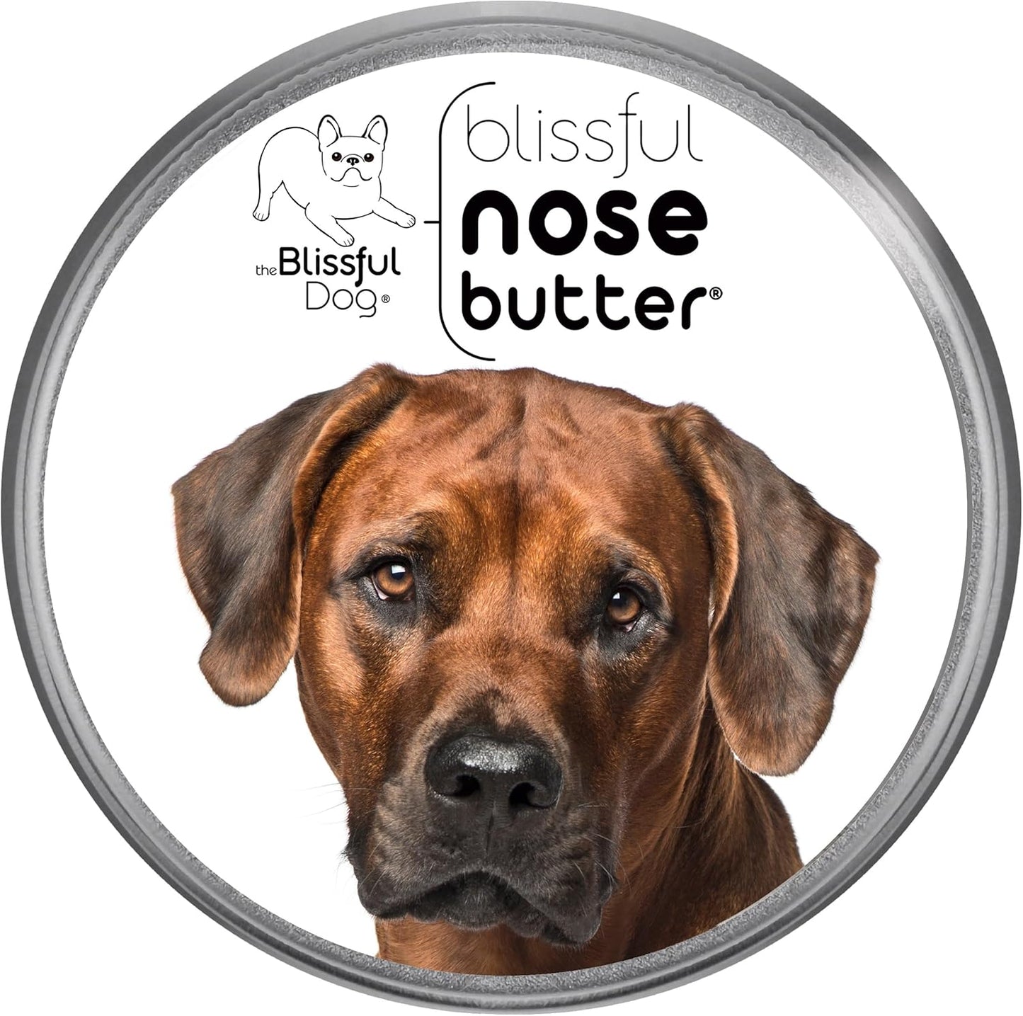 The Blissful Dog Rhodesian Ridgeback Nose Butter for Dry, Cracked Skin, Lick-Safe Dog Nose Balm with Moisturizing Shea Butter, Almond, Olive, and Essential Oils, Pet Supplies, Uncented, 2 oz.