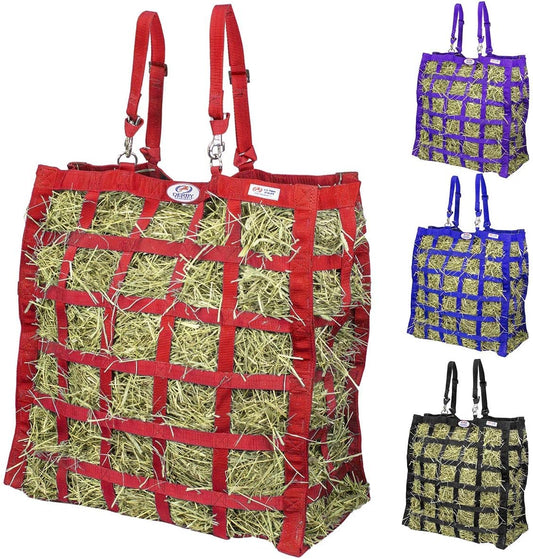Derby Originals Easy Feeder Horse Hay Bag with Super Tough Bottom and 1 Year Warranty, red, 3"x3.5"