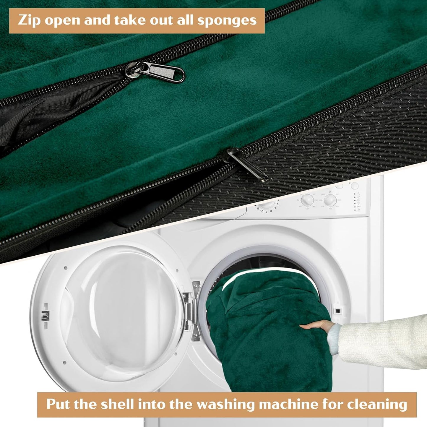 Comfort Expression Small Dog Beds Waterproof Cat Beds Orthopedic Foam Sofa Beds for Small Dogs Comfy Pet Bed with Washable Removable Cover & Non-Slip Bottom(XX-Small,Emerald)