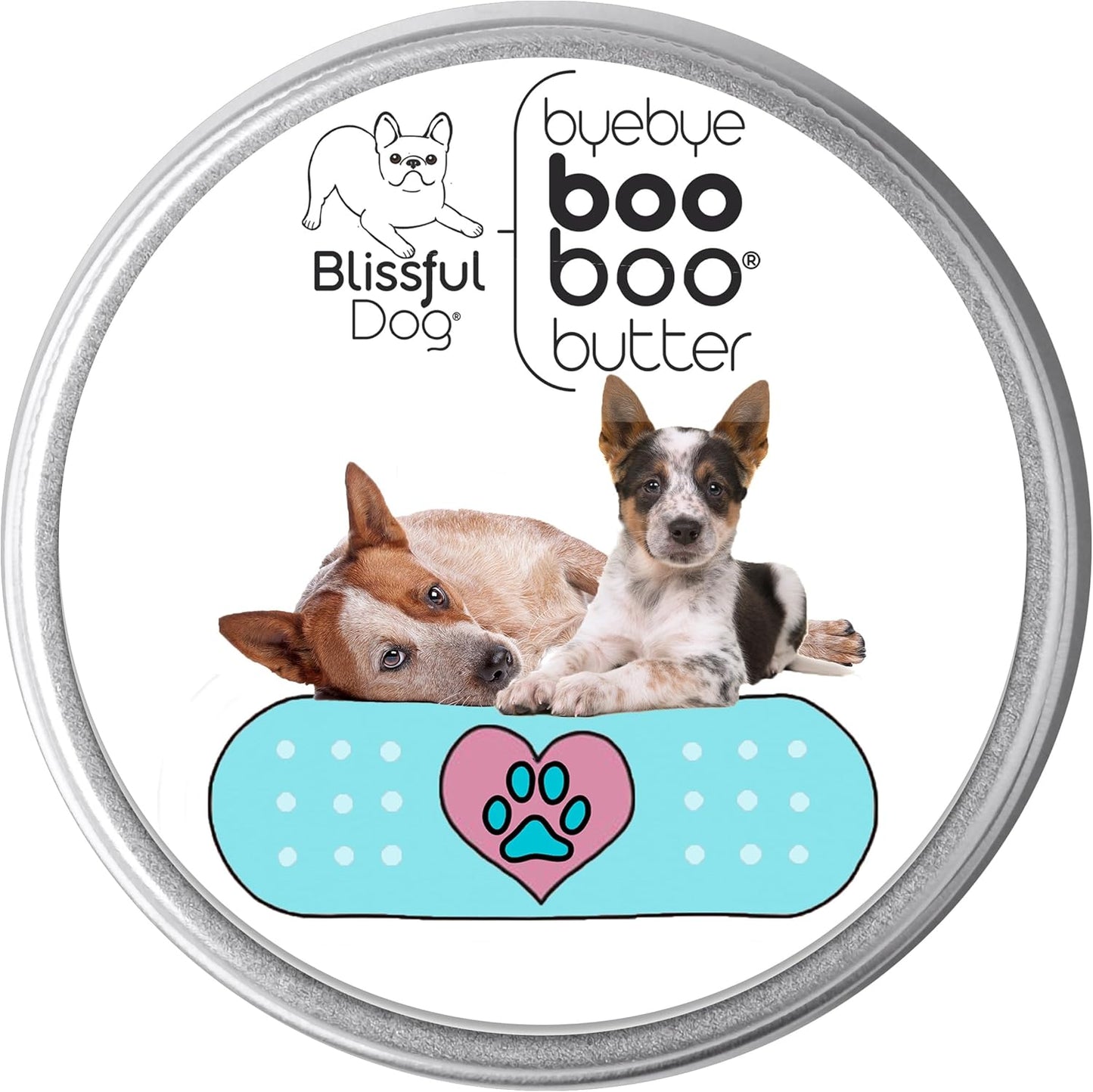 The Blissful Dog 4 oz TIN AUSTRAILIAN Cattle Dog Booboo Butter