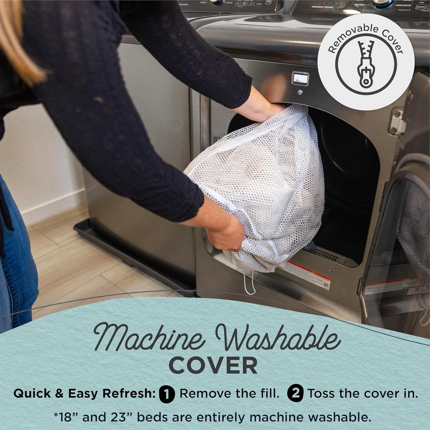 Best Friends by Sheri Original Calming Donut Dog and Cat Bed, Shag Faux Fur, Gray, (36in x 36in) - Anxiety Relief for Pets Up to 100 lbs