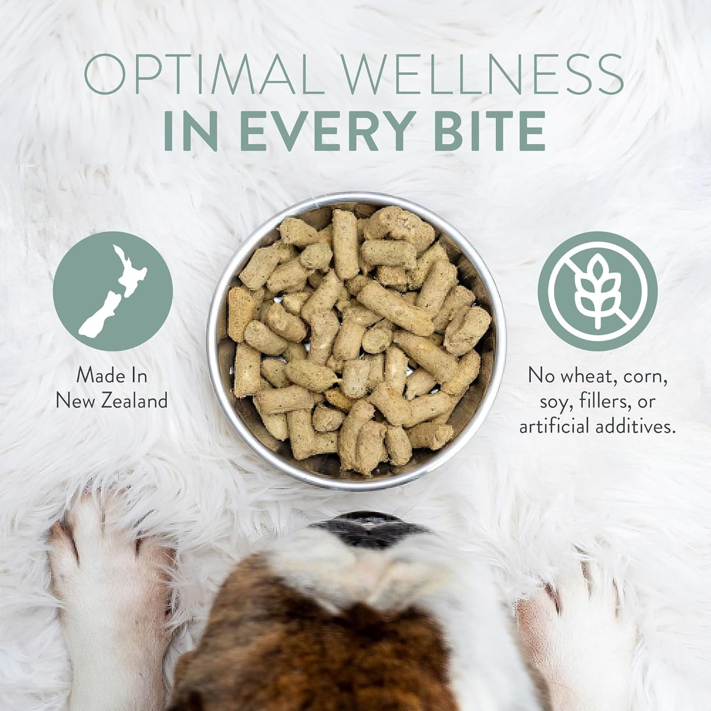 WOOF Freeze Dried Dog Food - Beef Recipe, High Protein, Use as a Complete Diet, Dog Food Topper, Mixer, or as Dog Treats, All Life Stages, 9.9 oz