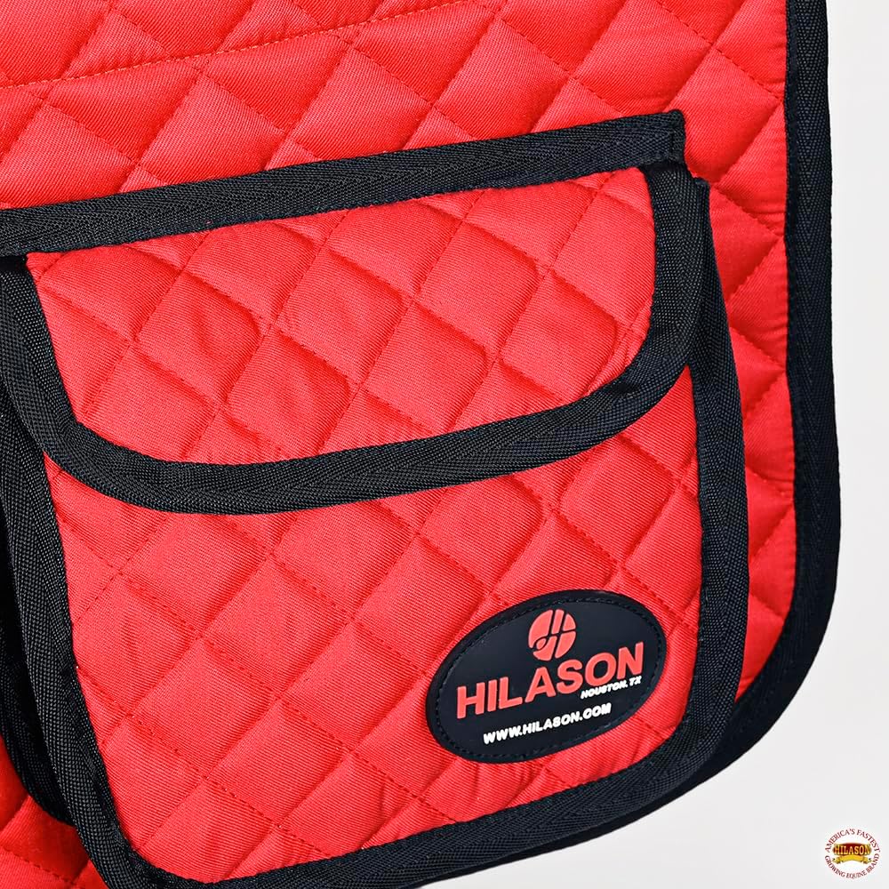 HILASON Western Horse Luxury Quilted Saddle Pads with Pockets | Pad