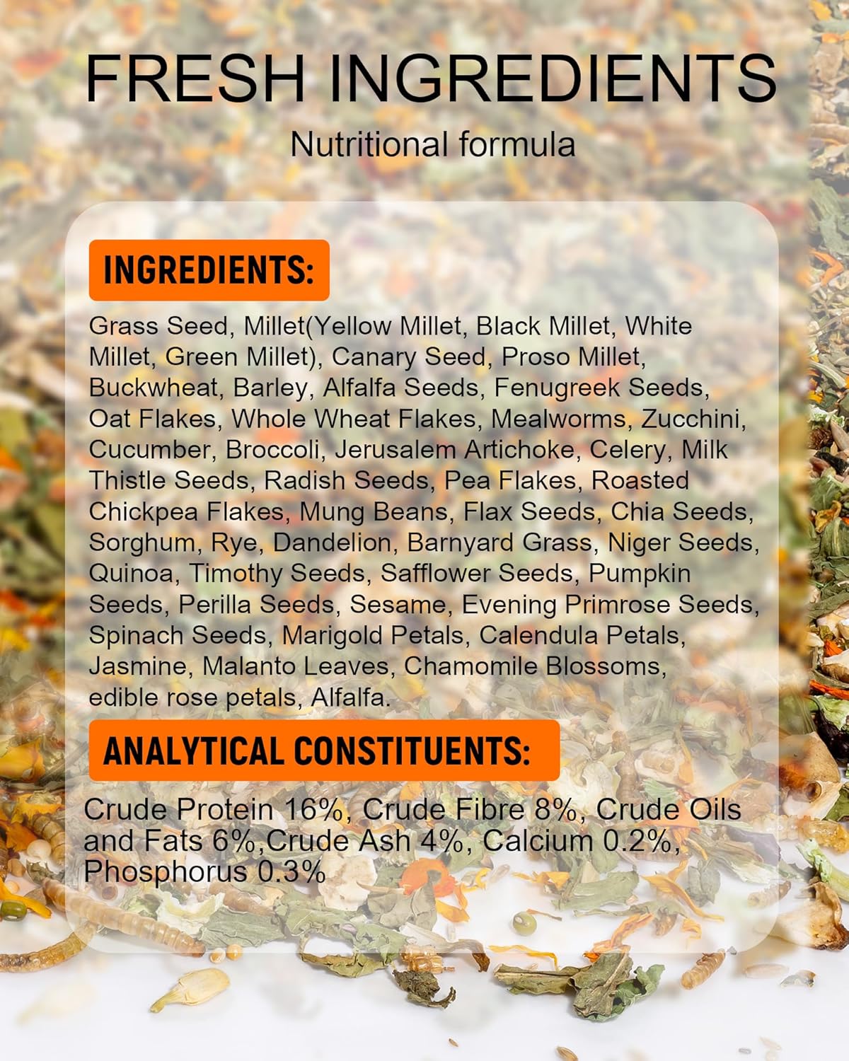 Niteangel Hamster Food & Treats Toy - Small Animal Natural Food for Syrian Golden Dwarf Robo Hamsters or Other Small-Sized Pets