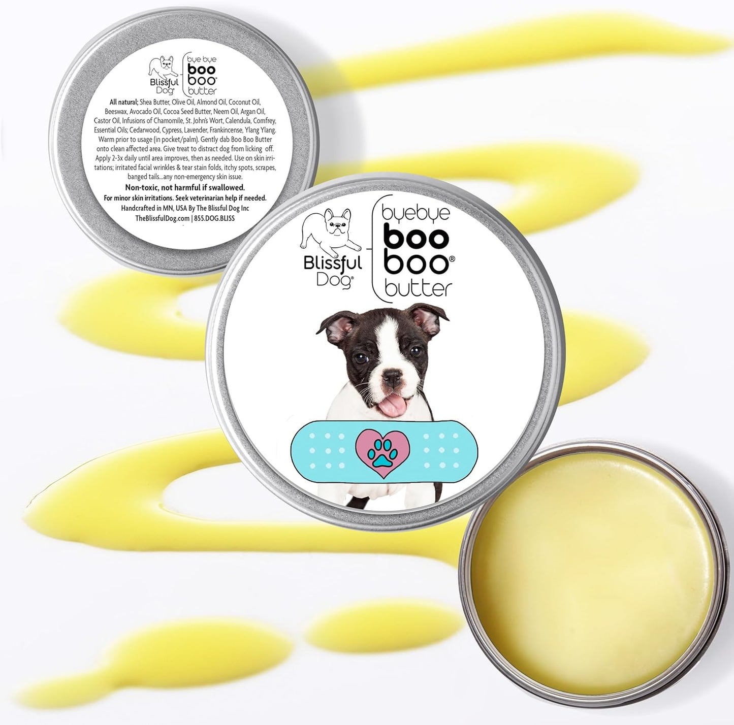 The Blissful Dog Boston Terrier Boo Boo Butter, 16oz