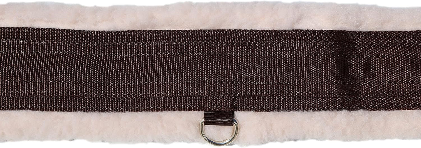 T TEKE Daily English Girths for Horses: Padded with Fleece, Double-Sided Heavy-Duty Elastic and Stainless Steel Buckles (Sizes 38”-56")"