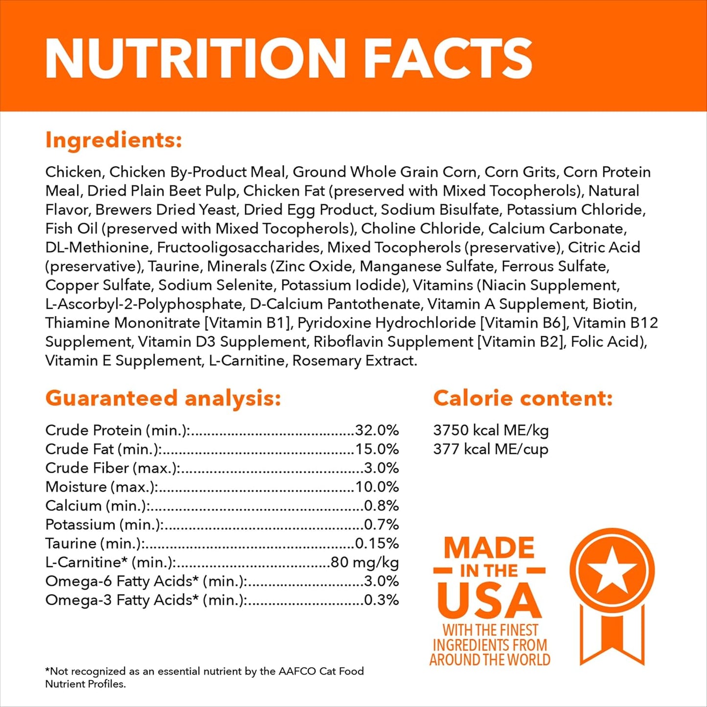 IAMS Proactive Health Adult Healthy Dry Cat Food with Chicken, 16 lb. Bag