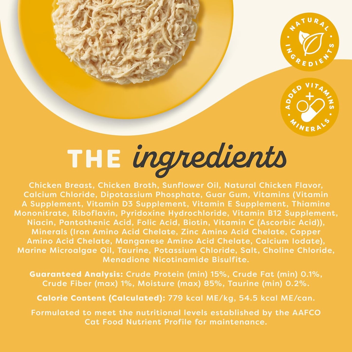 Applaws Vitality Wet Cat Food in Broth, Natural Canned Cat Food, Wet Food for Cats with Added Vitamins and Minerals, Grain Free, Carrageenan Free, Chicken Breast in Broth (24 Count, 2.47 oz Cans)