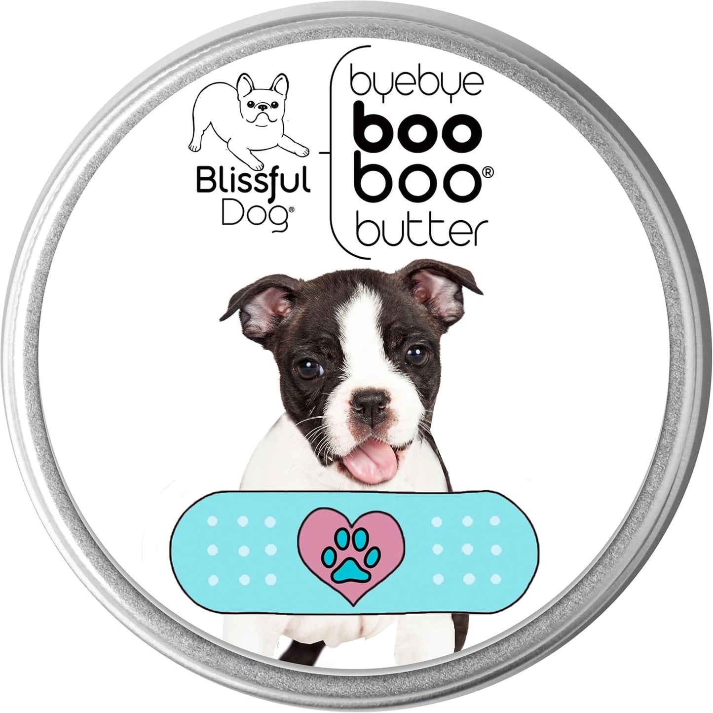 The Blissful Dog 1 oz TIN Boston Terrier Booboo Butter