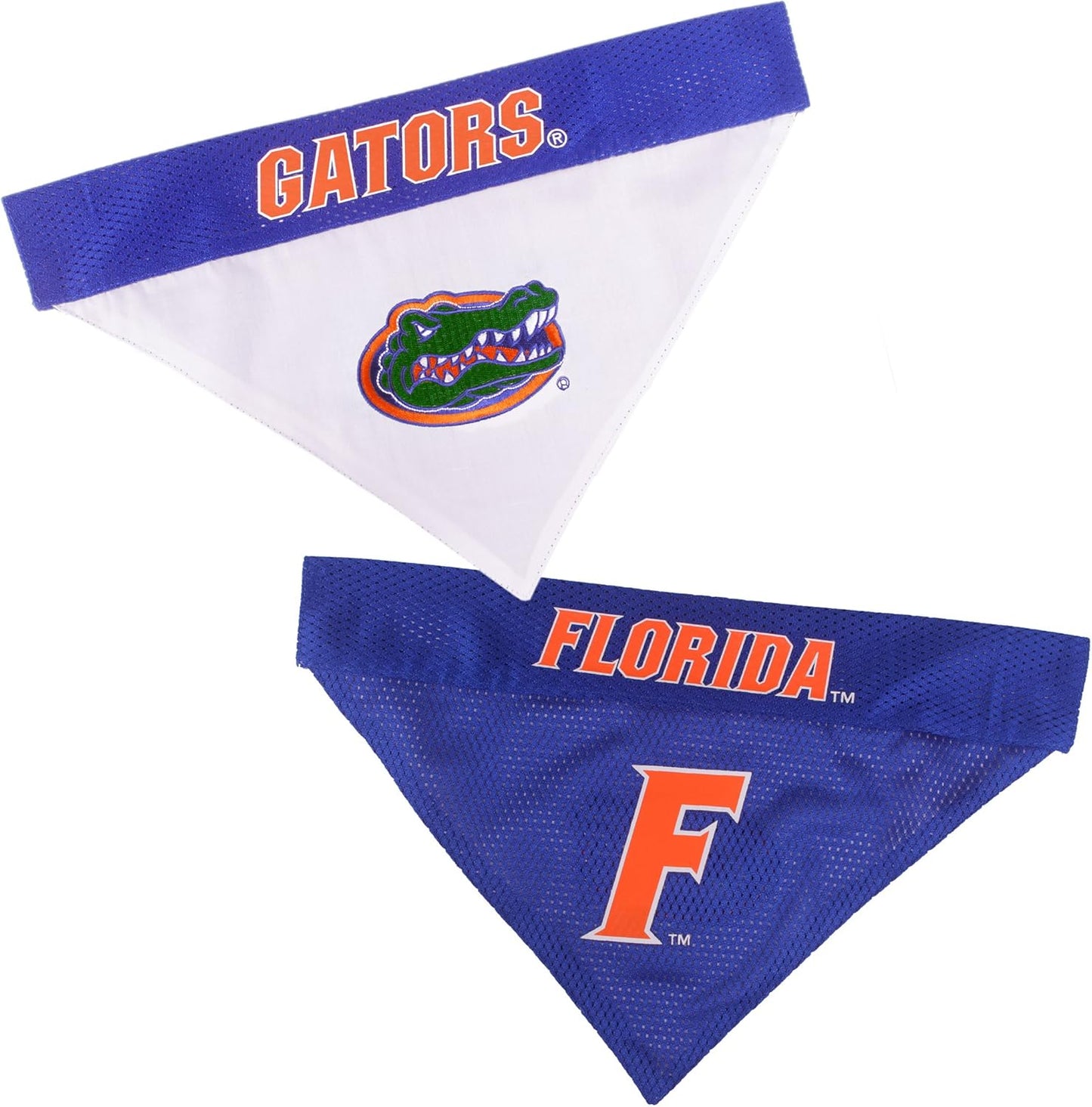 Pets First Collegiate Pet Accessories, Reversible Bandana, Florida Gators, Small/Medium