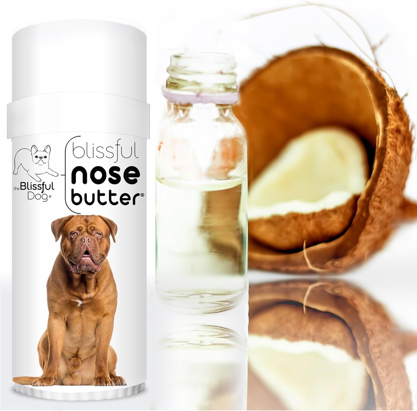 The Blissful Dog Dogue De Bordeaux Unscented Nose Butter, 2.25-Ounce Tube