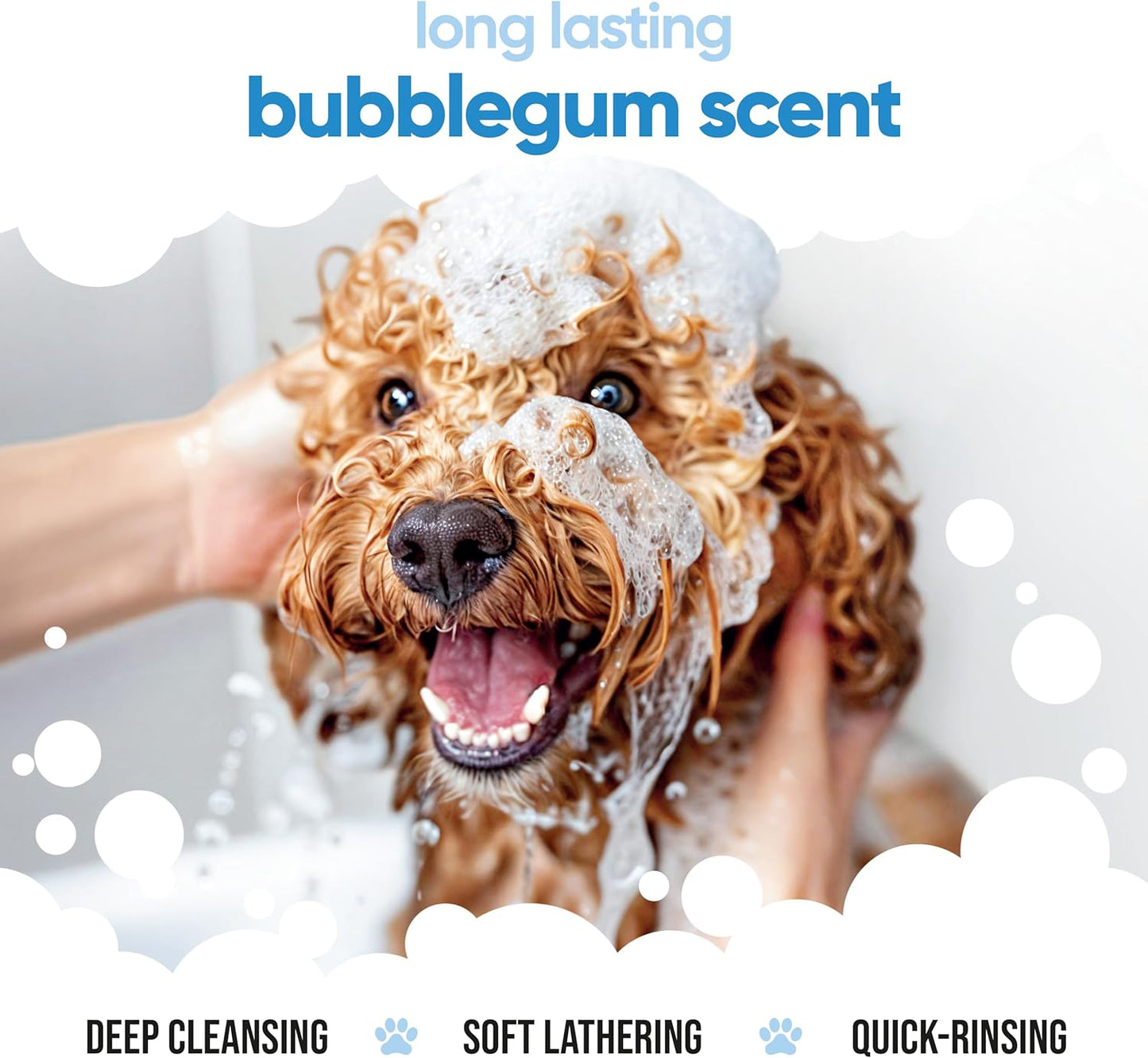 Bubblegum Dog Shampoo by Buddycare | Deep Cleansing Shampoo for Dogs | Bubblegum Scented | with Aloe Vera and Pro Vitamin B5 (33.8oz)