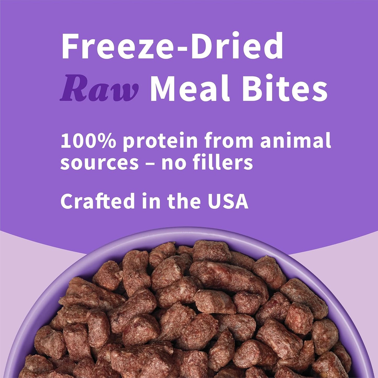Halo Freeze Dried Raw Dog Food, Turkey Recipe, 100% Protein Source, Real Meat for Natural Energy, Meal Bites, 14 Oz Bag