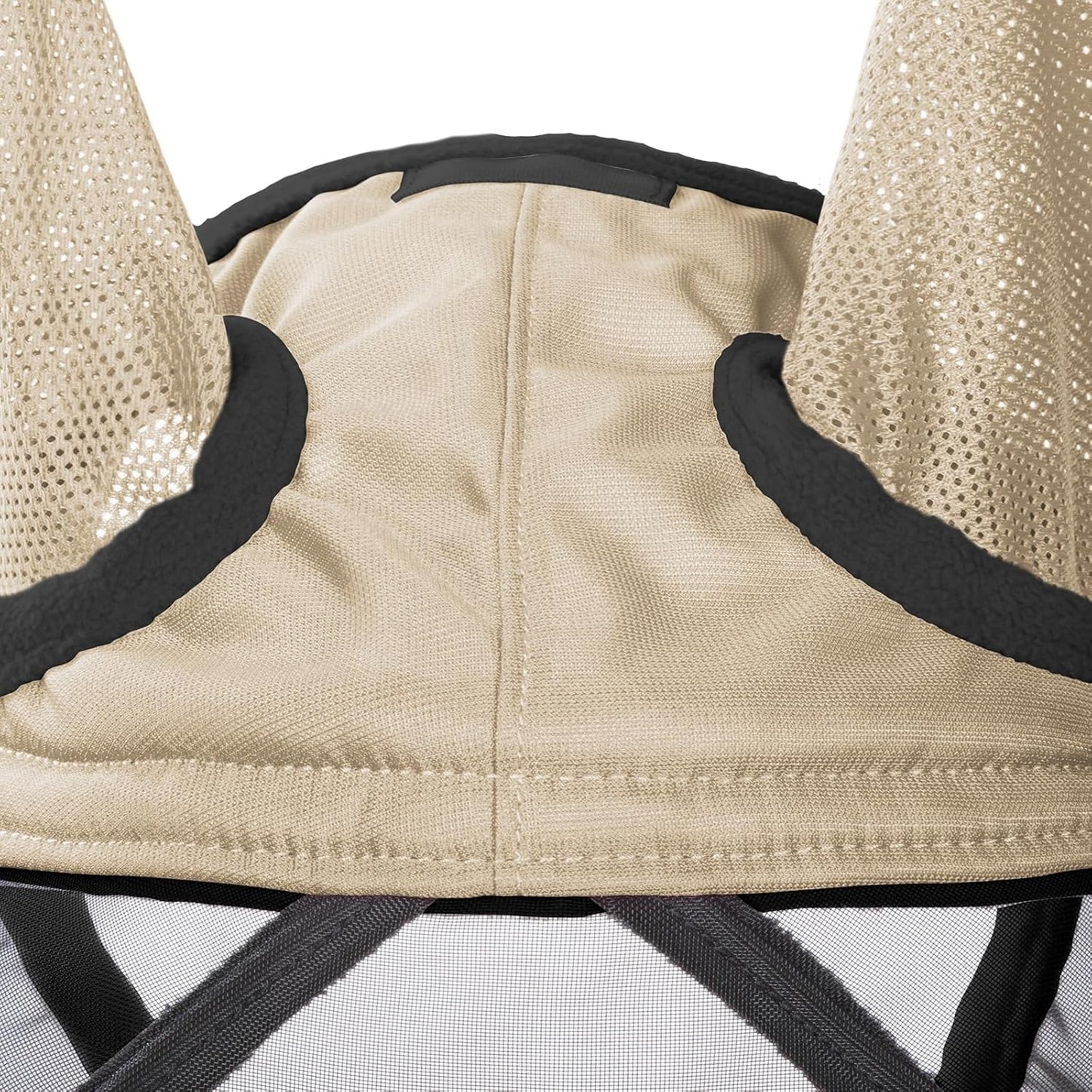 Harrison Howard Pro Luminous Horse Fly Mask Large Eye Space Standard with Ears UV Protection for Horse Light Champagne Small Pony