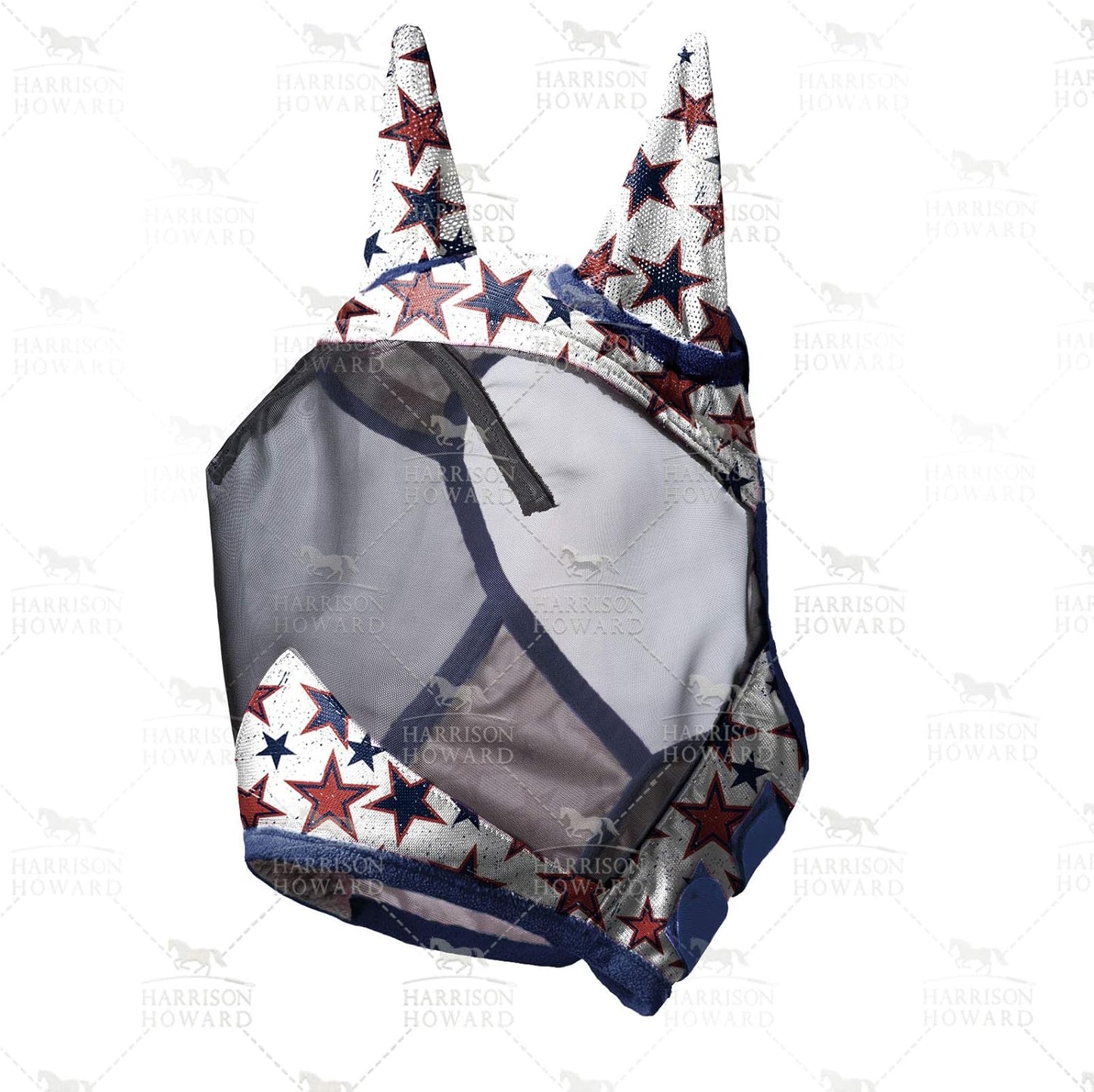 Harrison Howard LumiVista Horse Fly Mask Standard with Ears UV Protection for Horse Dream Star M Cob