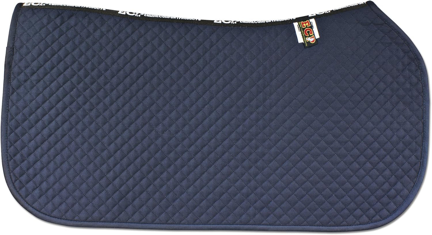 ECP Equine Comfort Products All Purpose Diamond Quilted Western Saddle Pad for Injury Prevention, Breathable, Hypoallergenic, Shock-Absorbing Cushion for Horse Comfort