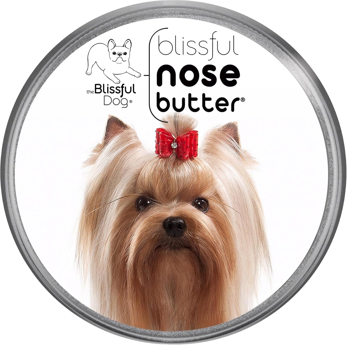 The Blissful Dog Yorkshire Terrier Nose Butter for Dry, Cracked Skin, Lick-Safe Dog Nose Balm with Moisturizing Shea Butter, Almond, Olive, and Essential Oils, Pet Supplies, Uncented, 2 oz.